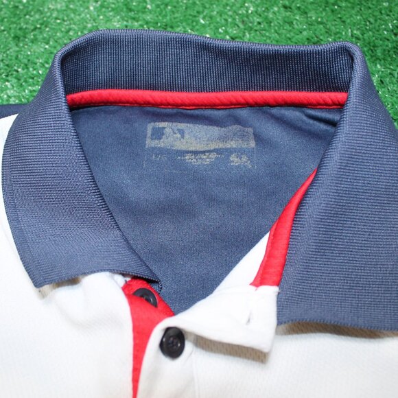 💙⚾❤️MLB True Fan Cleveland Indians Retro/Vintage look 2017 Polo Golf Shirt - Picture 3 of 6